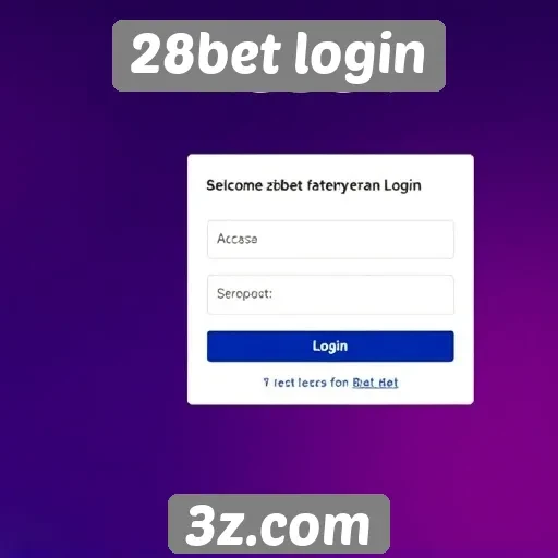 Avaliação do processo de login no site 28bet
